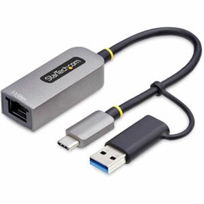 StarTech.com 2.5GbE USB-C to Ethernet Adapter with USB-A Converter, NBASE-T NIC, USB 3.0 Type-C 2.5/1G Multi Speed Network, USB 3.1 RJ45 StarTech.com 2.5GbE USB-C to Ethernet Adapter with USB-A Converter, NBASE-T NIC, USB 3.0 Type-C 2.5/1G Multi Speed Network, USB 3.1 RJ45
